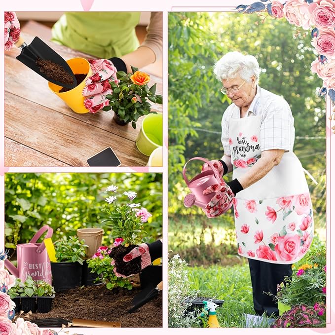 Gardening Gifts for Christmas, Garden Gift for Grandmother, Planting Gift from Grandchildren, Gardening Gifts for Plant Lover, Best Grandma Ever Garden Tool Set Gift