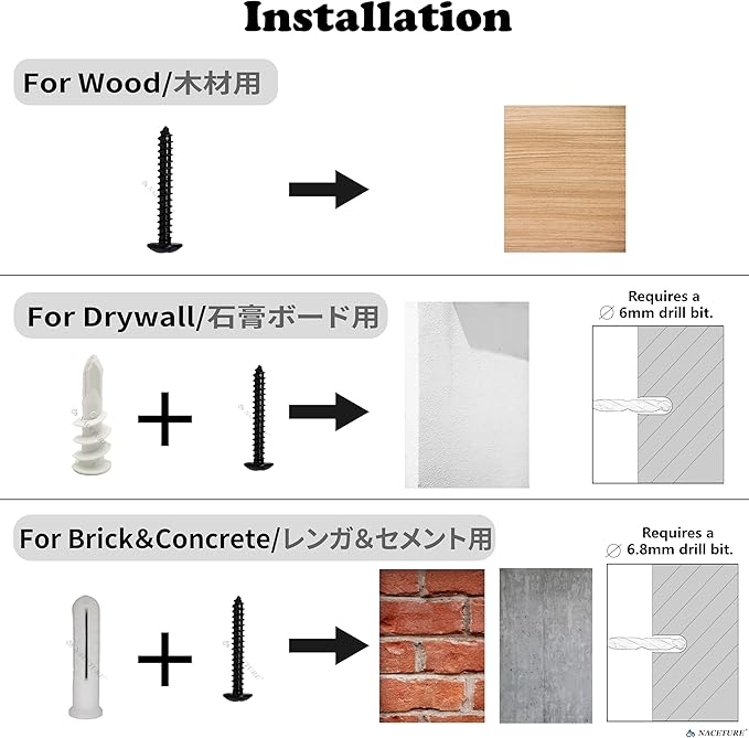 NACETURE Ceiling Hooks for Hanging Plants 2 Pack - Square Wall Mount Plant Hanger Indoor Hanging Hooks Metal Plant Bracket Iron Lanterns Hangers for Wind Chimes, Planters (2.5" Black 2 Pack)