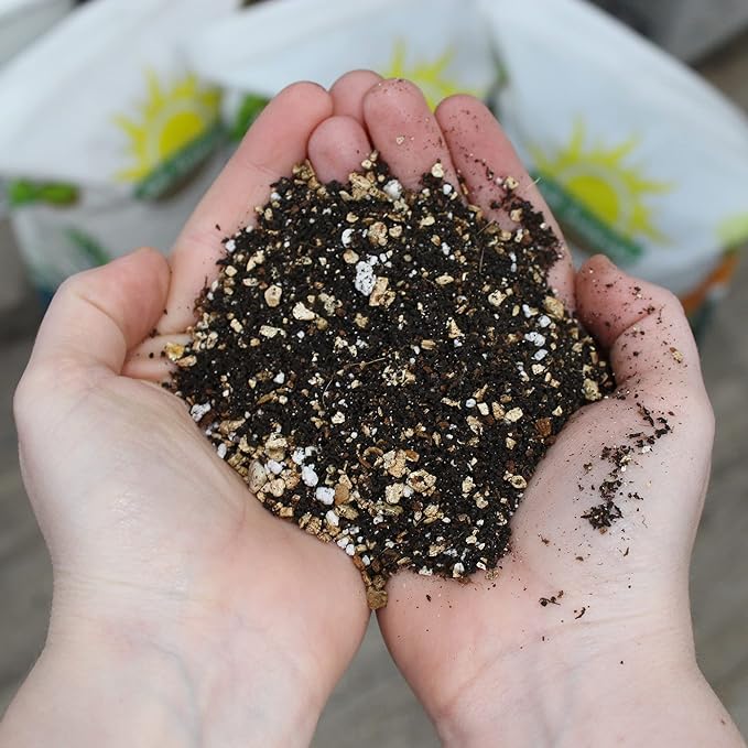 Hanging Planter Potting Soil Mix (8 Quarts), Lightweight Potting Mix Optimized for Indoor/Outdoor Hanging Pots/Baskets