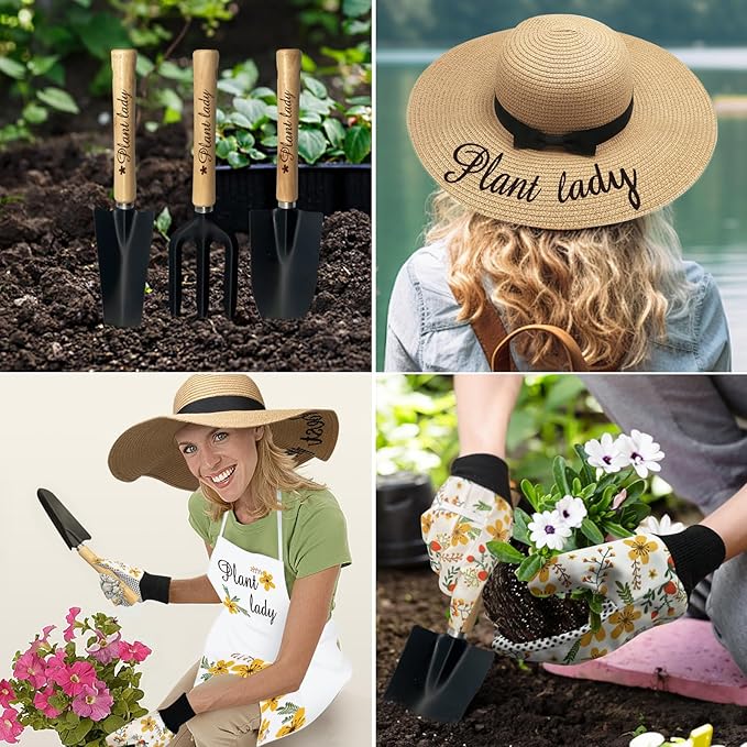 Gifts for Her Birthday Gifts for Wife from Husband & Romatic Gifts for Her Gifts for Lady - Gardening Gifts Garden Tools Kit Wife Gifts