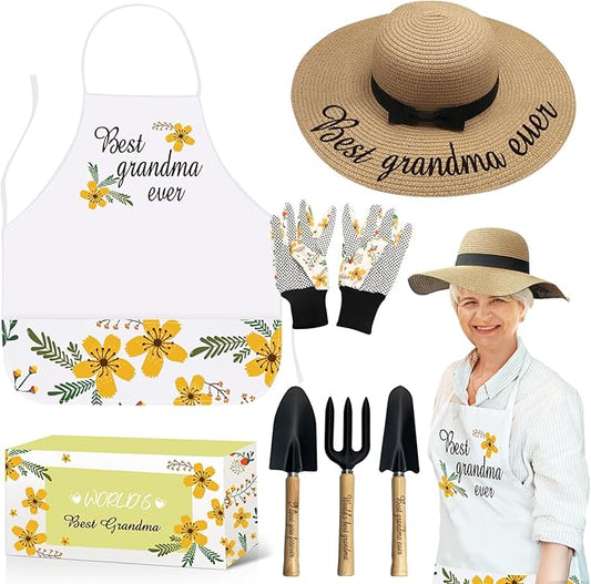 Grandma Gardening Tools Gifts from Grandkids - Birthday Gifts for Grandma - Gardening Gifts for Grandmas Garden, for Grandma