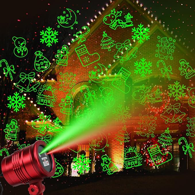 New 2023 Limited Edition Projector Lights for Christmas, Special Edition Waterproof Laser Lights with Remote Control for Outdoor Farmhouse Decoration