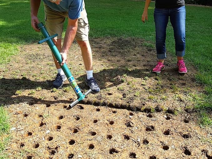 5-in-1 Lawn and Garden Tool, Bulb Planter, Weeder or Weeding Tool, Sod Plugger, Annual Planter, Soil Test Probe