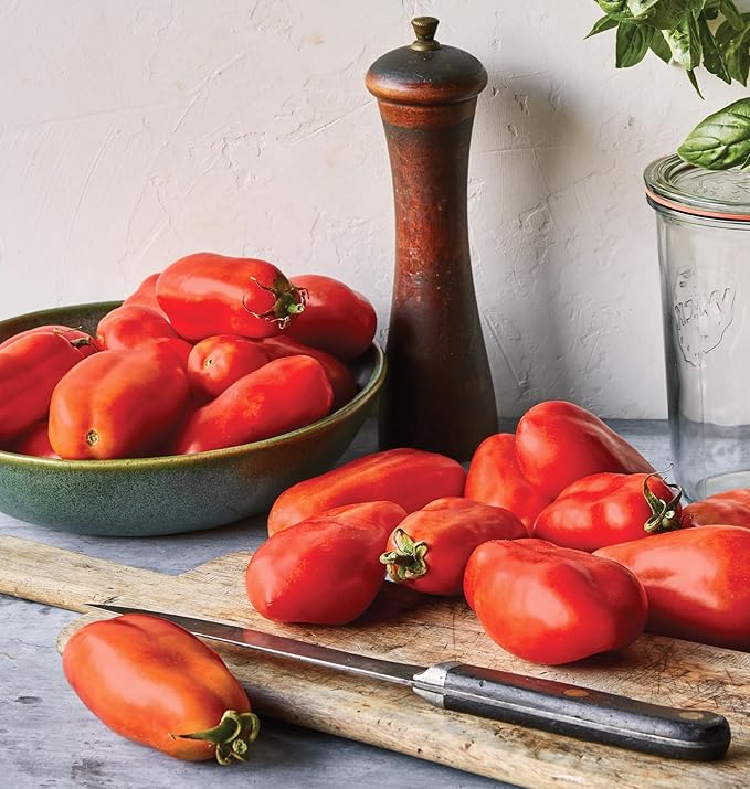 Burpee 'San Marzano' Heirloom, Paste Tomato, 75 Non-GMO Seeds