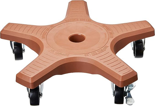 Bosmere S18430 Down Under Plant Caddie, Heavy Duty Plant Stand with Wheels, 500lb Capacity, 16-Inch,Terra Cotta