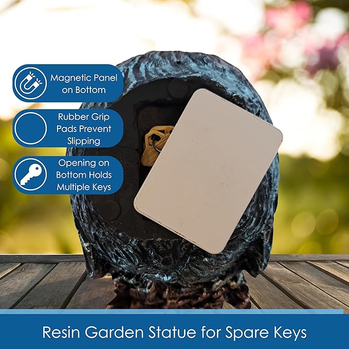 Rooster Garden Statue Quietly Holds a Hidden Key Outside for Your House or in Your Kitchen for Your Car