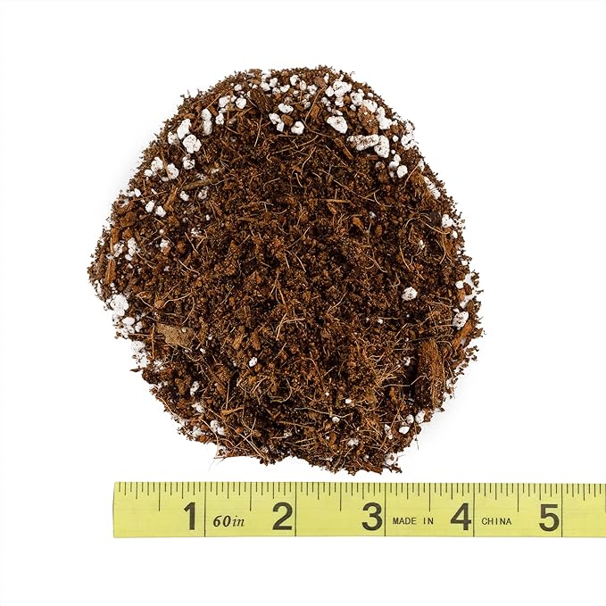 Coco Peat Perlite Potting Mix (4 Quarts), Loose Coconut Coir and Perlite