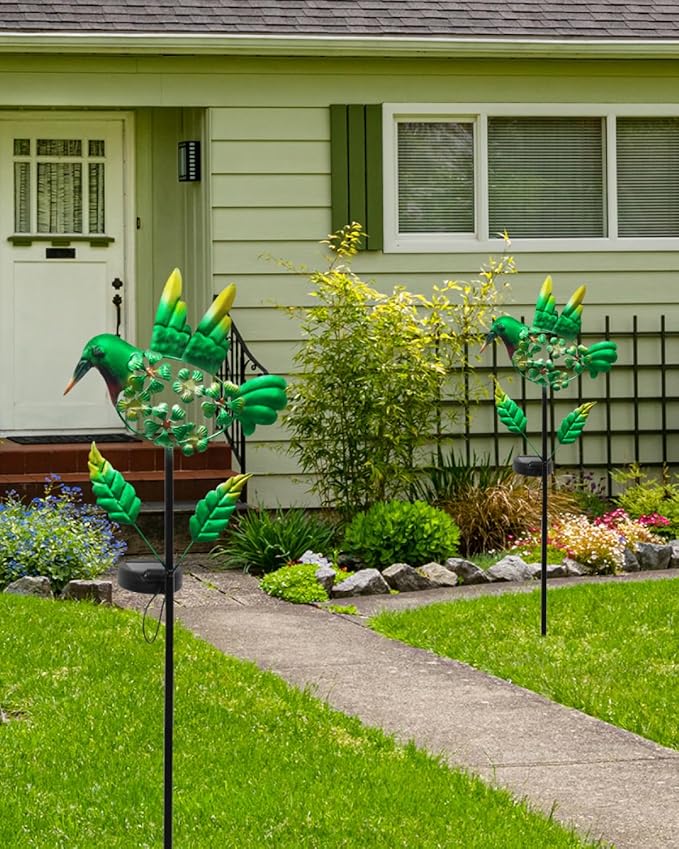 Putuo Decor Solar Garden Stake Light Outdoor Garden Decoration Hummingbird LED Light Outdoor Decorative Waterproof Patio Yard Pathway Garden.
