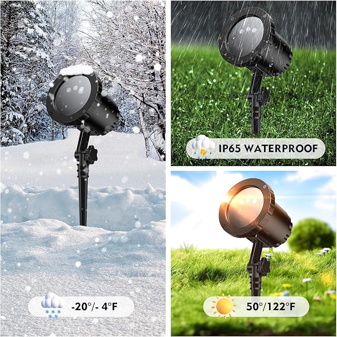 Christmas Laser Lights Outdoor, Red Green Blue Christmas Projector Lights Outdoor,with Wireless Remote Control, for Light ShowIndoor/Outdoor Garden, Courtyards, Party(XB-MTX)