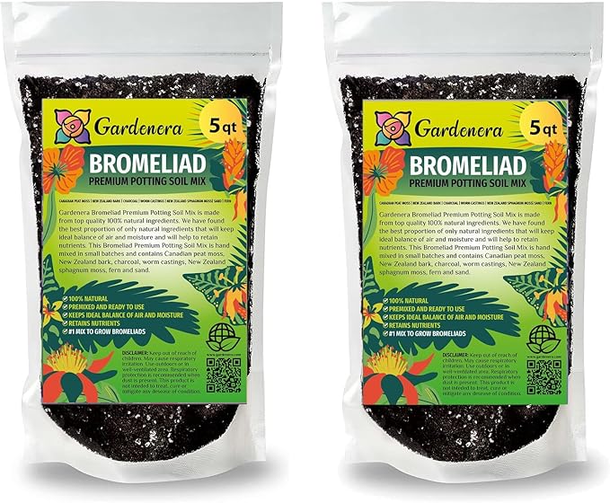 Bromeliad Potting Mix - Crafted for Superior Performance and Exquisite Blooms - 10 QUARTS