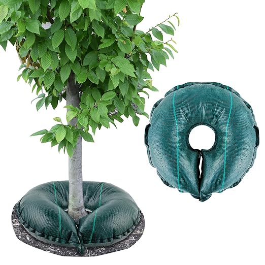 1 PCS Tree Watering Ring - 21 inch Tree Watering Bag. Basic Water Saving Slow Release Root Water System for Tree Drip Irrigation, Slow Release for up to 30 Days.