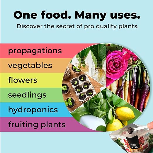 All Purpose Plant Food - Grow Goodies, High-Performance Fertilizer, Triple 16 NPK + Organic Superfoods and Micronutrients (Roses, Vegetables, Orchids, Tomatoes, Gardens, 1LB)
