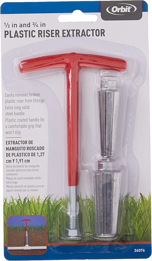 5 Pack - Orbit 1/2 Inch and 3/4 Inch Plastic Nipple Extractor