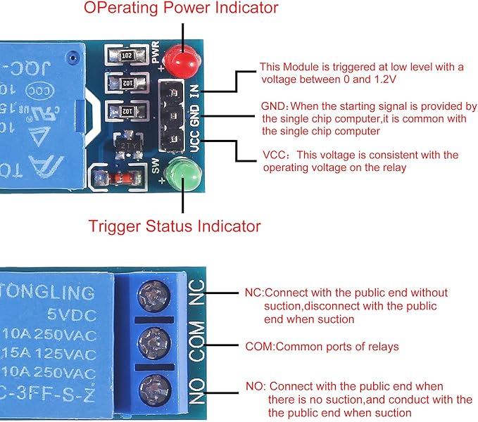 Automatic Irrigation DIY Kit Self Watering System Capacitive Soil Moisture Sensor 1 Channel 5V Relay Module and Water Pump with 2pcs 1M Vinyl Tubing for Arduino Moisture Detection Garden Watering DIY