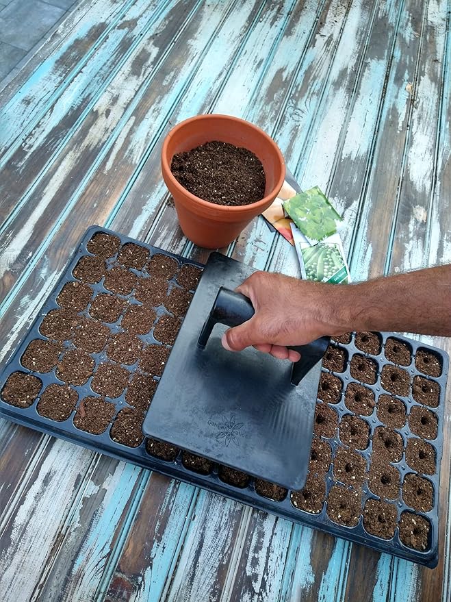 24-Hole Soil Digger and Seed Spacer for Planting Seeds | New Garden Tool, Gift for Gardener