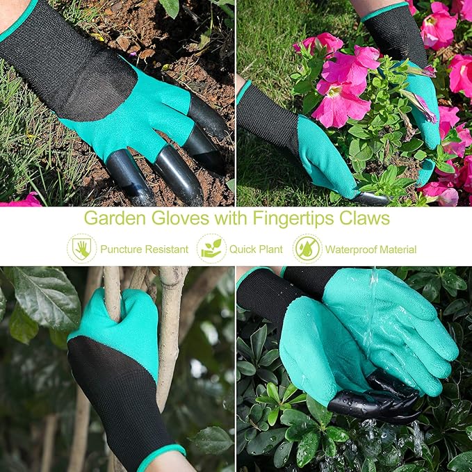 Gardening Tool Set - 13 PCS Heavy Duty Aluminum Gardening Tools Kit Floral Print Garden Tool Set with Non-Slip Rubber Handle & Durable Storage Tote Bag Gardening Supplies Gifts for Women Men