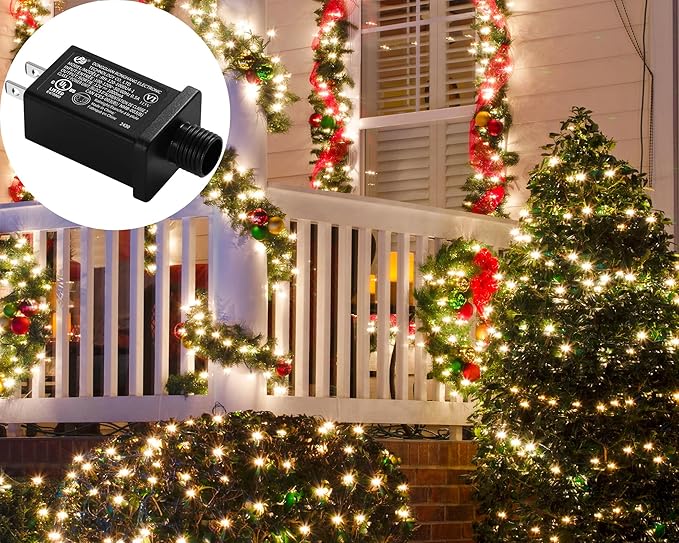 Replacement Yard Inflatable Adapter Power Supply Adaptor - 12V 1.0A 2Pcs - Inflatable Plug Replacement Class 2 Power Supply - for Halloween/Christmas Tree Light Yard Blow Up Decorations