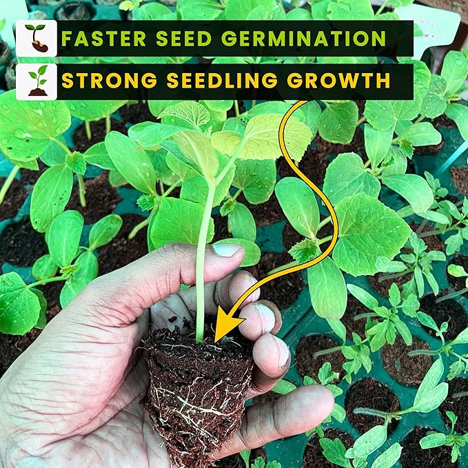 Gro-Med Coco Coir Brick 2s Pack – 1.4 lb Each,Expands to 20 Quarts, Enriched with NPK, Organic Potting Soil Mix for Plants, Seed Starting,Herbs,Flowers and Ideal Reptile Bedding for Snakes & Terrarium