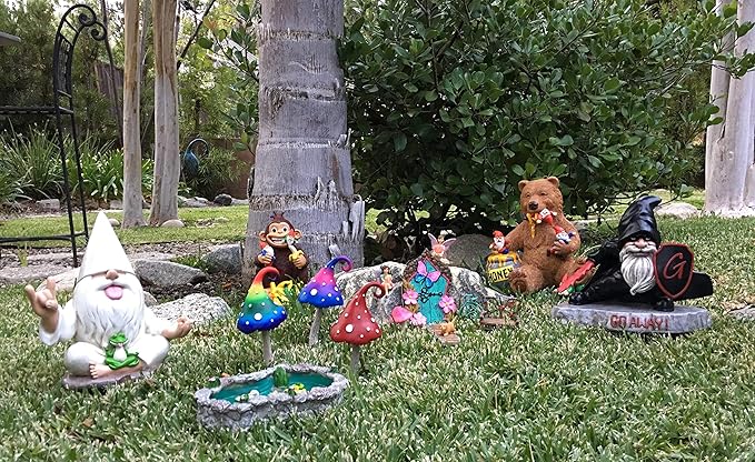 GlitZGlam Duck Pond -Mother and Ducklings! A Miniature Duck Pond for a Miniature Fairy Garden and Miniature Garden Accessories