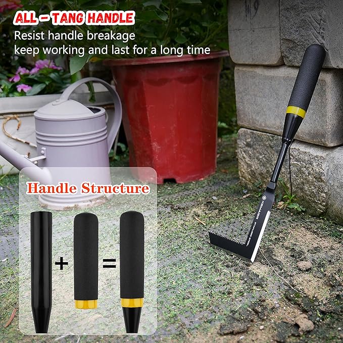Crack Weeder Tool, Heavy - Duty Stainless - Steel Versatile Weed Remover, Ideal for Clearing Weeds in Road Brick Joints and Garden Patio Gaps