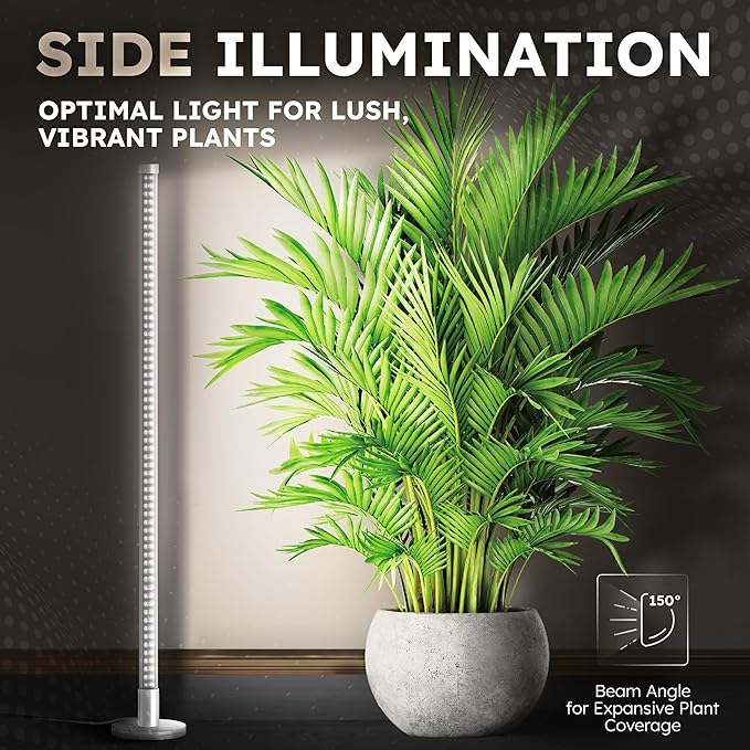 LED Grow Lights for Indoor Plants Full Spectrum - 45in Height Plant Lights for Indoor Growing with Timer, 6000K LED Grow Light Standing Plant Lamp, 243 LEDs