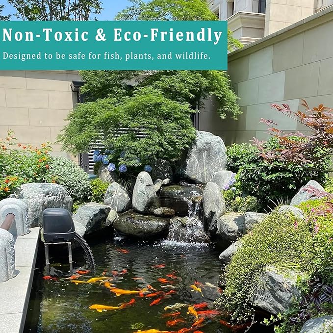 Pond Tubing ID 1” × 20ft Black Corrugated Flexible Reinforced Waterfall Pond Tube Sump Pump Hose, Non-toxic & Kinkproof (20 ft, 1" ID)