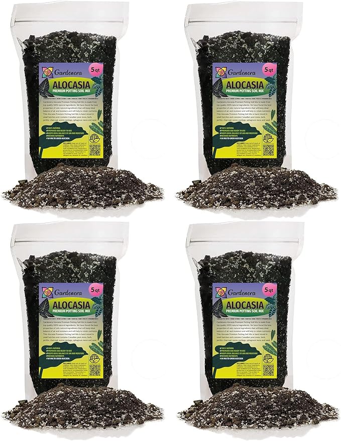 Alocasia Potting Mix - Unlock Robust Growth and Striking Leaves with Our High-Performance Formula - 20 Quart