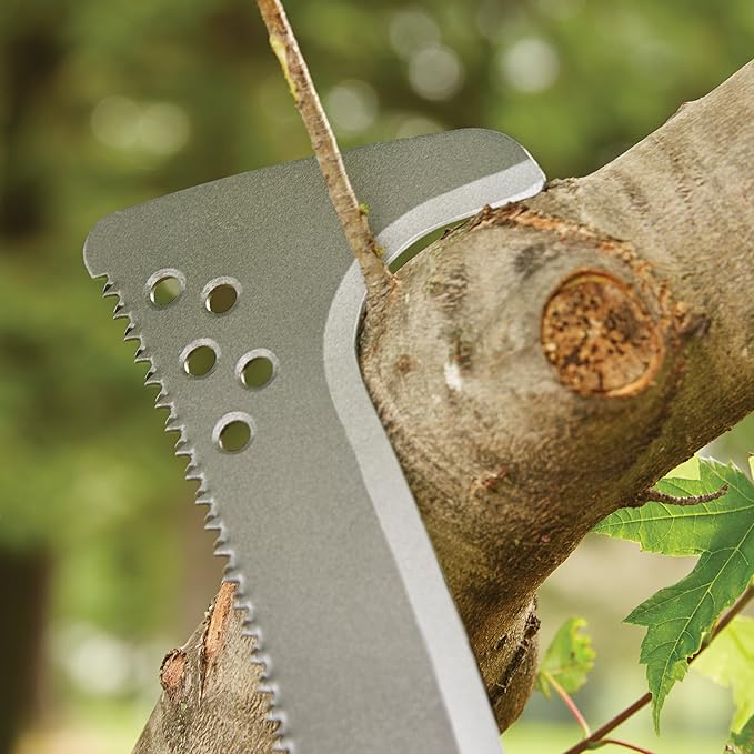 Fiskars 18" Billhook Saw - Cut Shrubs, Hedges, Small Branches, and Woody Saplings - Lawn & Garden Tool