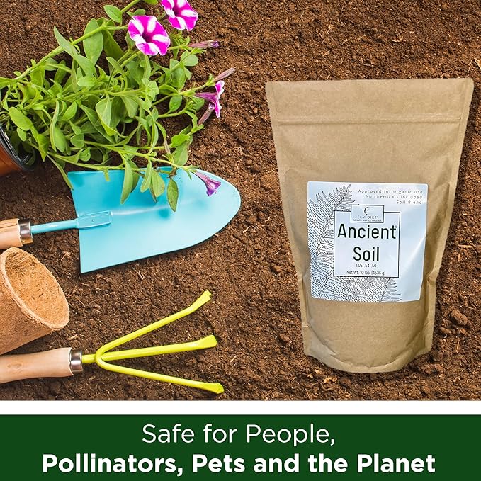 Elm Dirt Premium Ancient Soil for All Plants - Organic Plant Soil for Outdoor Plants & Indoor Plant Soil | Garden Soil for Plant Nutrients Growth & Protect your Plants Bugs - Roots Organic Soil, 10lbs