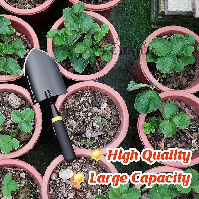 Heavy Duty Gardening Trowel - Strong, Rust - Resistant Stainless Steel - Ergonomic Grip - Excellent Tool for Gardening, Garden Hand Shovel, Trowel Garden Tool