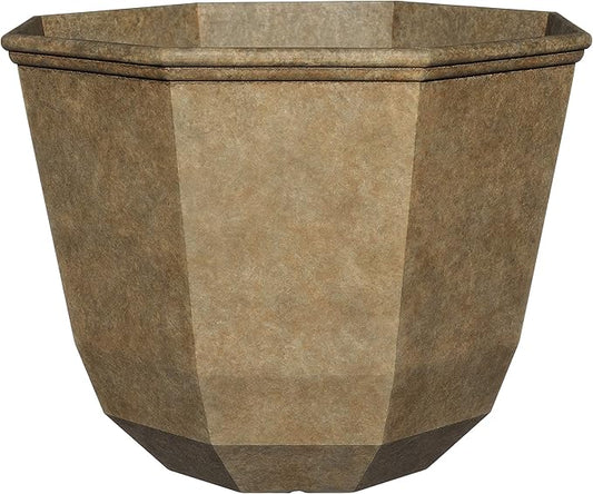 Classic Home and Garden Premiere Collection Planter, Shaina 15", Earth