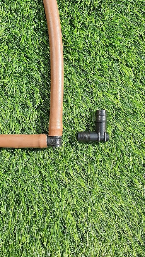 20-Piece Barb Connector Fitting Kit: 8 Straights, 6 Tees, 4 End Plugs, 2 Elbows, 16mm 0.520 Half-Inch ID, Garden Drip Irrigation, 670013-P