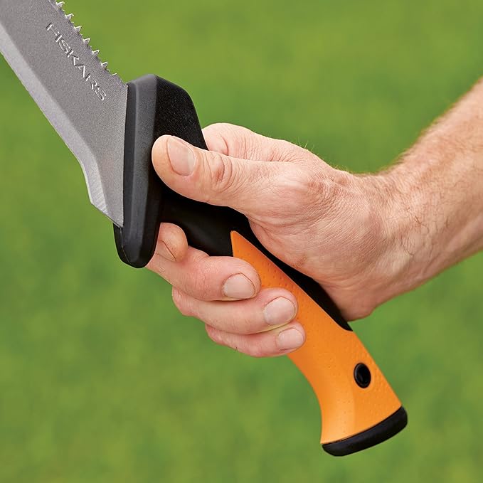 Fiskars 18" Billhook Saw - Cut Shrubs, Hedges, Small Branches, and Woody Saplings - Lawn & Garden Tool