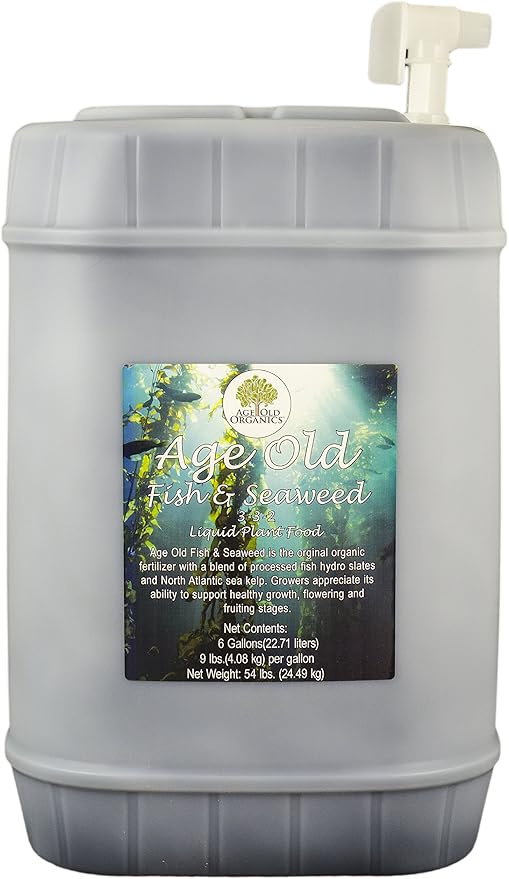 Fish and Seaweed Liquid Fertilizer, 6-Gallon