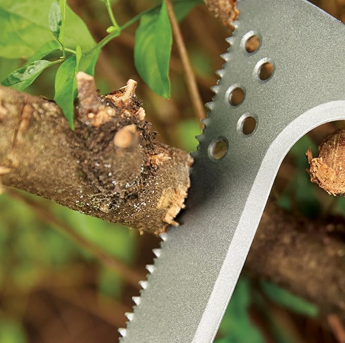 Fiskars 18" Billhook Saw - Cut Shrubs, Hedges, Small Branches, and Woody Saplings - Lawn & Garden Tool