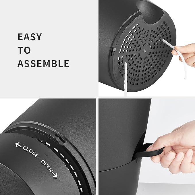 FaithLand 2-Pack 10 Inch Planter Pots for Indoor Outdoor Plants, Self Watering Flower Pots with Deep Reservoir, Black with Terracotta …