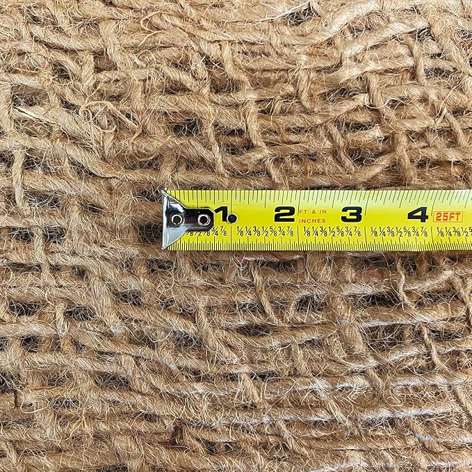 Agfabric Natural Jute Erosion Control,Jute Netting -45" Wide x80 feet Long Soil Saver Mesh Blanket