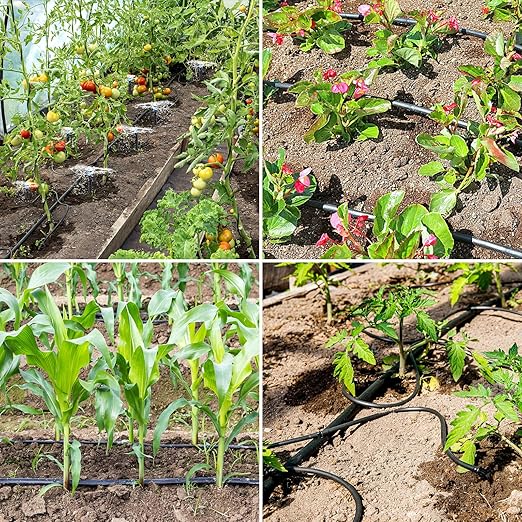 1/2 Inch Drip Irrigation Tubing-49.2Ft/15M Main Tubing Hose for Garden Irrigation System Kit, Plant Watering Irrigation Line Tubing