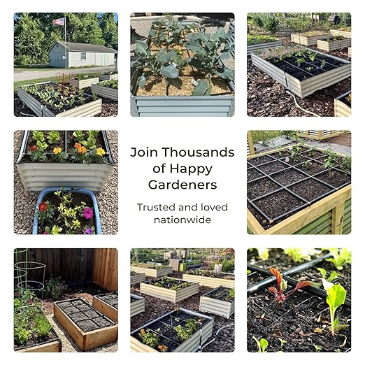 Garden Grid Watering System | Raised Bed Watering System - Leading All Drip Irrigation System, Soaker Hose, & Garden Sprinkler Kits | Easiest Setup, Highest Quality, US Made - 2x4 (22.5"x44")
