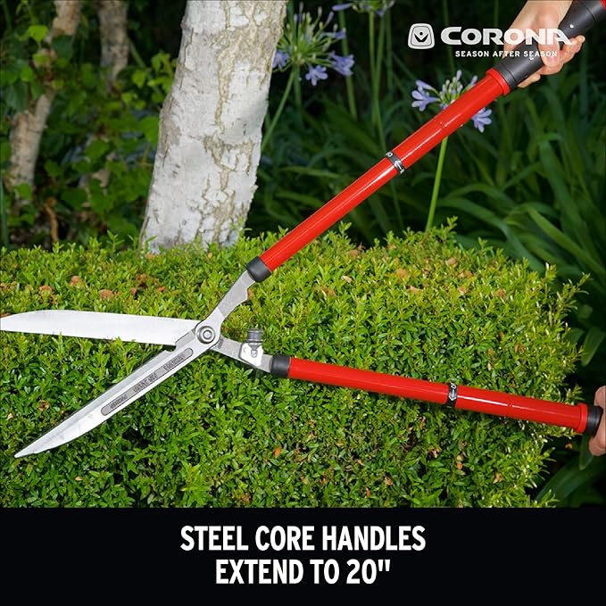 Corona HS 3950 Extendable Hedge Shear, 10-Inch Blade,Red