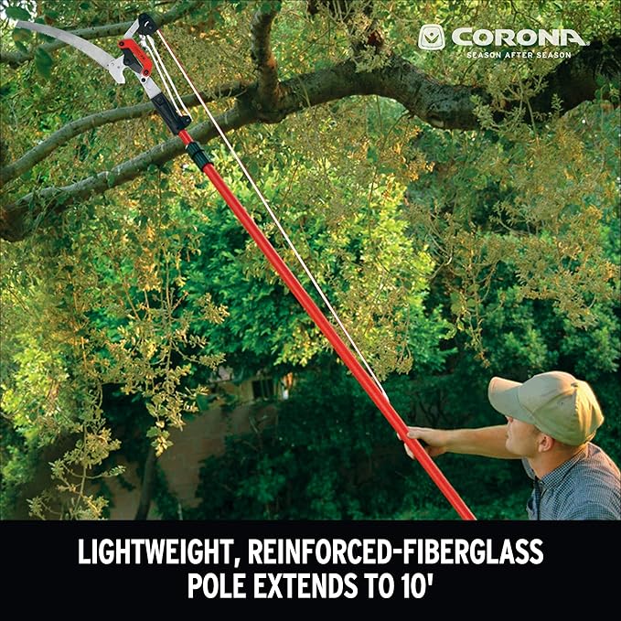Corona tools TP 4210 DualLink Tree Saw and Pruner, 10 Feet,Red