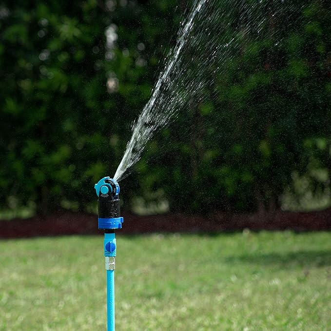 Aqua Joe AJ-6PSTB Indestructible Series 6 Pattern HD Sprinkler/Mister Combo, 360 Degree Coverage