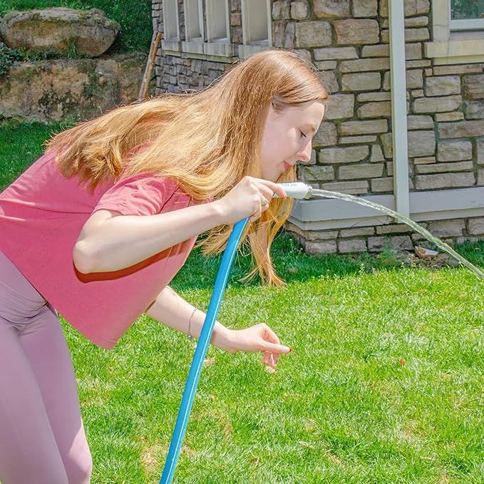 Fevone 3 ft Garden Hose, Hose Reel Leader Hose, Hybrid Polymer, Kink Resistance, Flexible, Durable, Leak Free, Aluminum Fittings, 3/4" GHT, 5/8" ID, 600 Psi, Drinking Water Safe