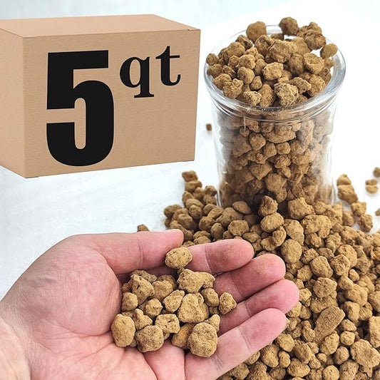 Gardening Akadama Soil - Cactus, Bonsai, Succulent Soil Additives Landscaping Vase Fillings (3/8 inch, 5 QT)