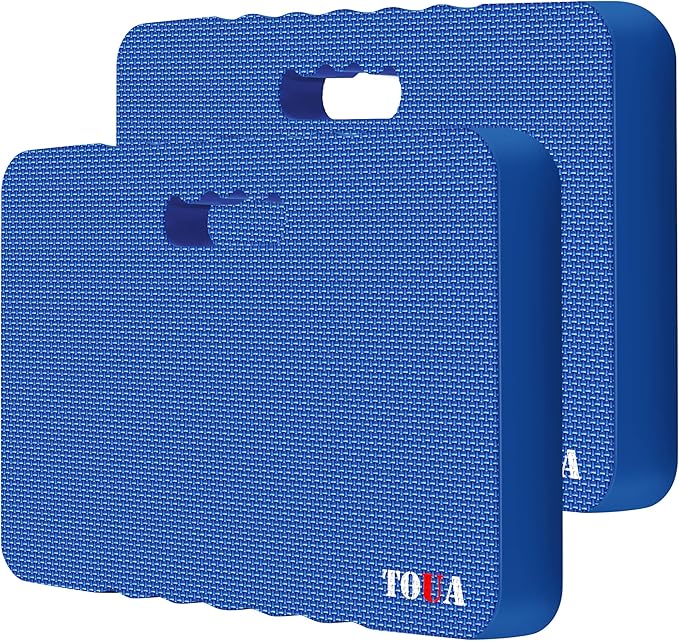 Garden Kneeling Pad, Kneeling Mat for Gardening, Bath Kneeler for Baby Bath, Large Support Knee 17.8x11x1.5 Thick High Density Foam Protective Knee, Knee Pads for Gardening, Planting 2 Pack