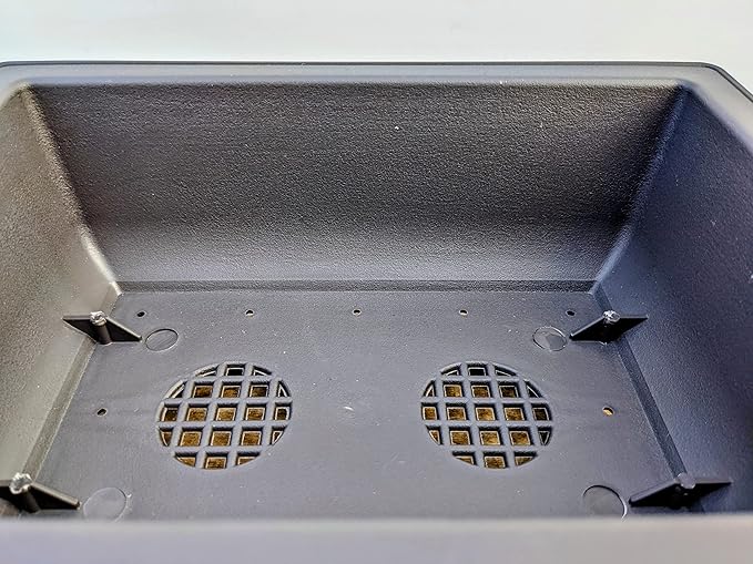 Bonsai Outlet Training Pots with Humidity Trays - Built in Mesh, Brown 8-Inch Large Planters + Made from Durable Shatter Proof Poly-Resin, Set of 3 Pot Set