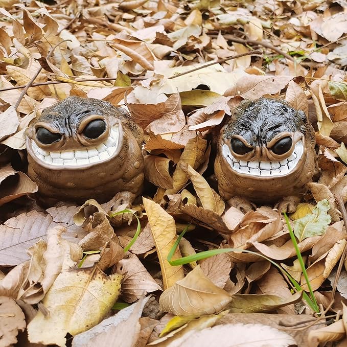 Weird Ugly Funny Monster Frog Obese Toad Garden Accessories Quirky Outdoor Accents Decorative Statue Novelty Home Office Sculpture Unique Gift