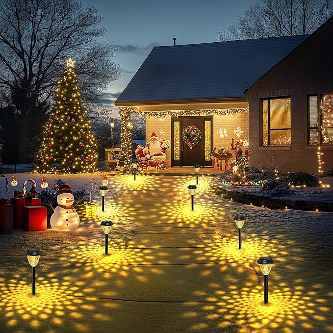 SOLPEX Solar Lights for Outside,2 Pack Solar Lights Outdoor Waterproof,Warm White Outdoor Solar Lights for Yard,Garden,Pathway,Patio and Landscape Lighting Decor