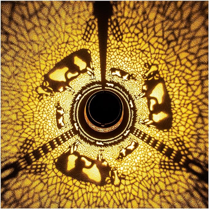 Cow Solar Lanterns Outdoor Waterproof Hanging Solar Lights Cow Gifts for Women Men Metal Decorative LED Cow Lanterns for Garden Decor,Yard,Patio,Lawn,Tabletop,Pathway,Landscape, Brown