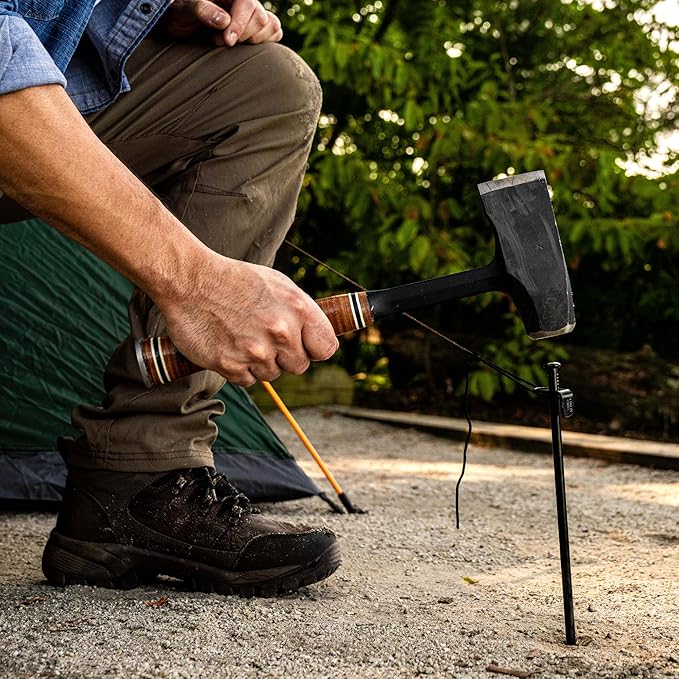 ESTWING Special Edition Fireside Friend - Leather 14" Wood Splitting Maul with Forged Steel Construction & Genuine Leather Grip